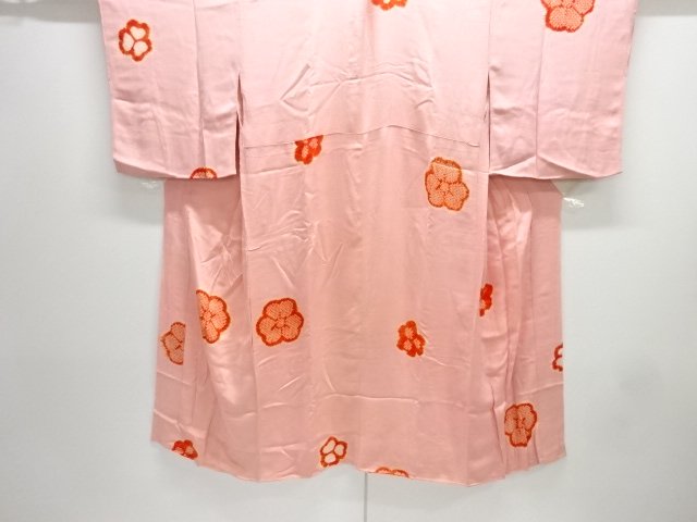 JAPANESE KIMONO / ANTIQUE JUBAN / SILK / KINSHA / SHIBORI / UME